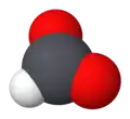 Space-filling model of formate
