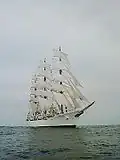 In full sail