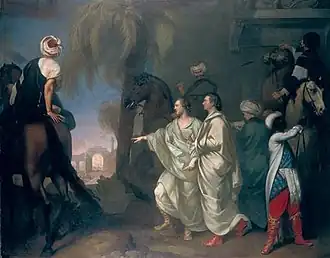 James Dawkins and Robert Wood Discovering the Ruins of Palmyra, by Gavin Hamilton, 1758