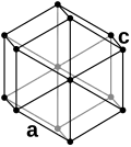 Simple hexagonal crystal structure for graphite: carbon