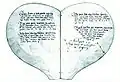 The Danish "Heart Book", a heart-shaped manuscript of love ballads from the 1550s