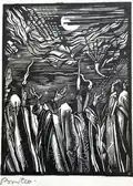 Welcoming the New Moon.[512] Etching by Joseph Budko (1888–1940)