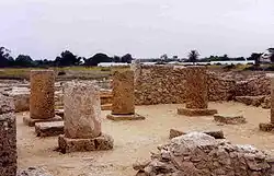 Remains of columns