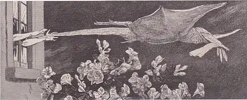 Abduction from the series Paraphrase on the Finding of a Glove Opus VI, no. 9 (1881), etching, 9, 11,4 x 26,1 cm, Albertina, Vienna