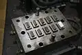 Lego injection mould, lower side