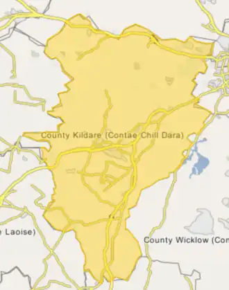 Hill of Allen is located in County Kildare