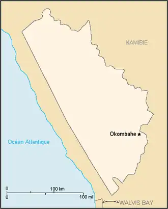 Map of the Bantustan