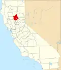 Location in the state of California