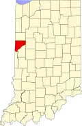 State map highlighting Warren County