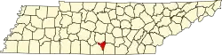 State map highlighting Moore County