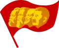 The "Four Heads" of Marxism: Marx, Engels, Lenin, and Stalin.