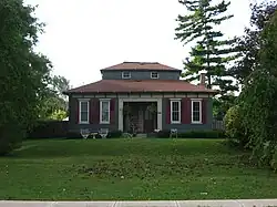 The Monitor House, a historic site in the village