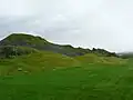 Picture of the only remaining room at Morlais castle.