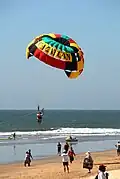 Parasailing near the Hotel Playa Mazatlán