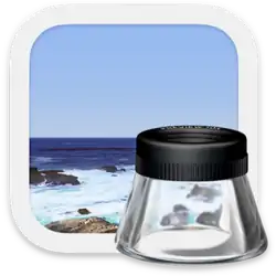 photograph and loupe