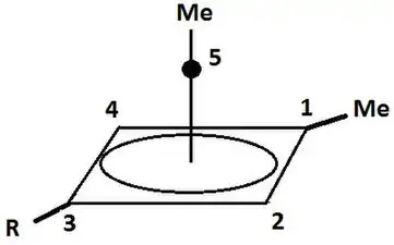 An example of the monovalent carbocation