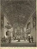 The Queen's Chapel in 1688 after refurnishing by Christopher Wren in 1682–1684