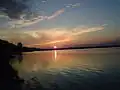 Sunset over the lake