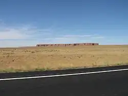 The eponymous red mesa in Red Mesa, July 2007