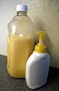Refillable liquid soap dispenser
