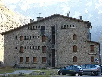 Mountain climbers refuge at Gioberney
