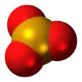 Space-filling model of the monomer as found in the gas phase