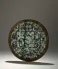 Ceremonial shield with mosaic decoration. Aztec or Mixtec, AD 1400-1521 (British Museum).