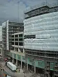 Construction along The Hayes in April 2009