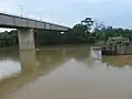 Steel bridge constructed in 1973 near Temerloh.