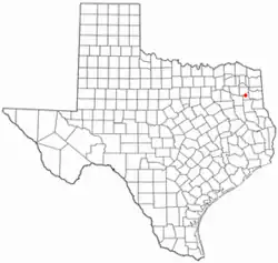 Location of Warren City, Texas
