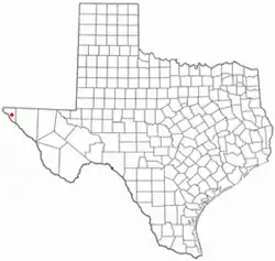 Location of Horizon City, Texas