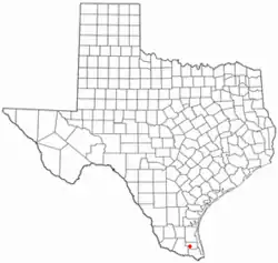 Location of Lyford, Texas