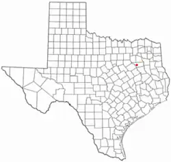 Location of Malakoff, Texas