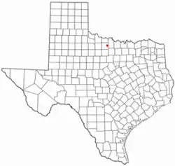 Location of Scotland, Texas