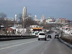 US&nbsp;9 north as it approaches Albany