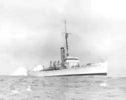 Photo of USCGC Champlain on patrol circa mid-1930s