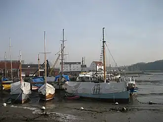 The harbour, with Woodbridge Tide Mill in the background